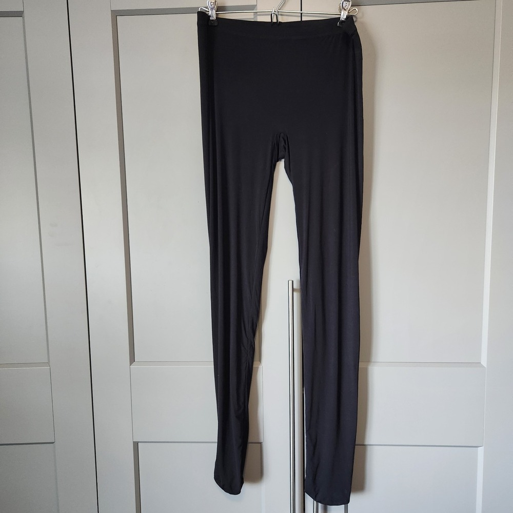 Naked Wardrobe Black High Waisted Leggings XL Solid Stretch NW-P5225-MS Pants